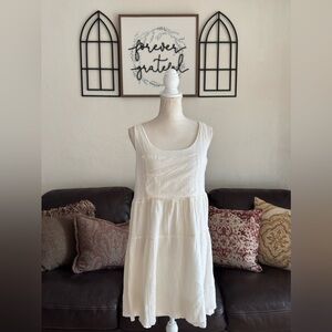 Anthropologie Sir Sir by Correll Correll 100% Cotton Sundress Beach Size M Boho